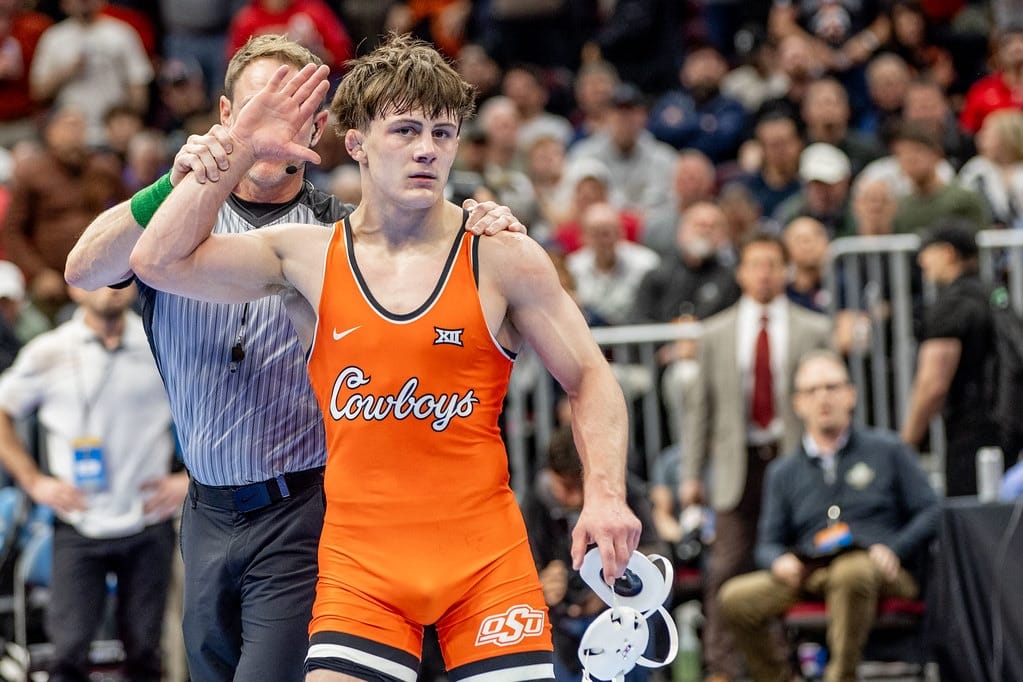 Forrest, Vega, Robideau, Merrill Reach NCAA Finals — Cowboys in Second With 111.5 Points