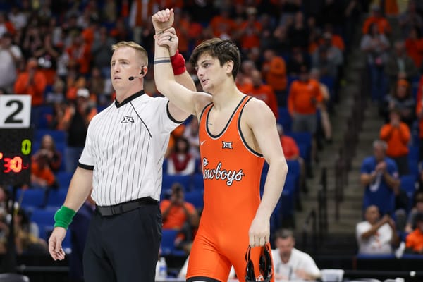Takeaways from Day 1 of NCAA Wrestling Championships: Spratley exorcises Robinson demons as Cowboys sit in fourth place